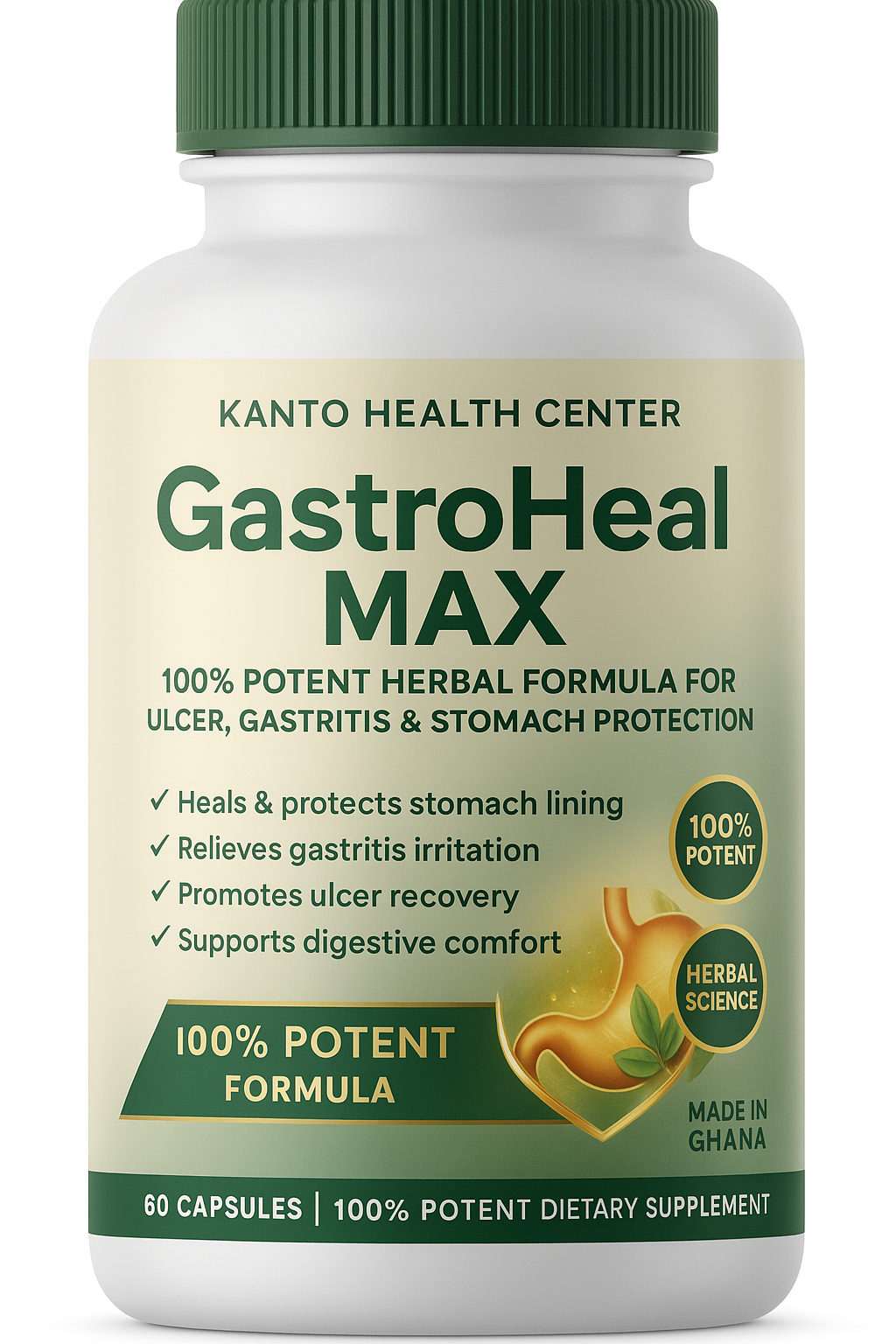 Kanto clinic signature tincture bottle flanked by fresh botanicals