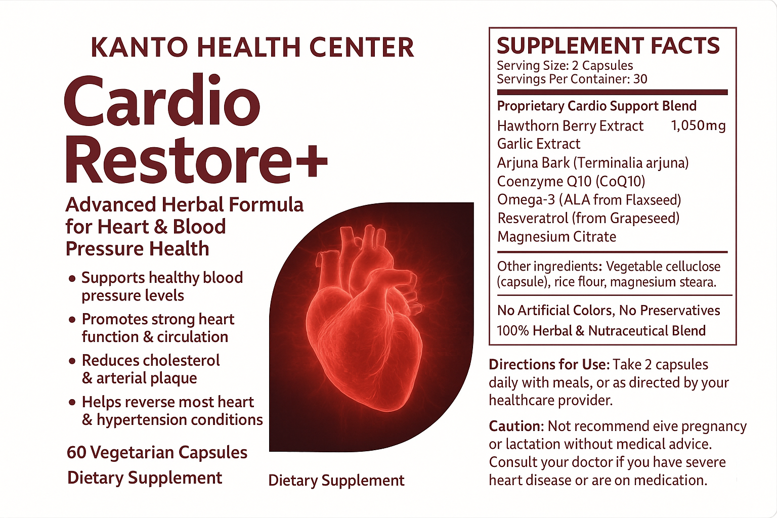 Kanto clinic signature tincture bottle flanked by fresh botanicals